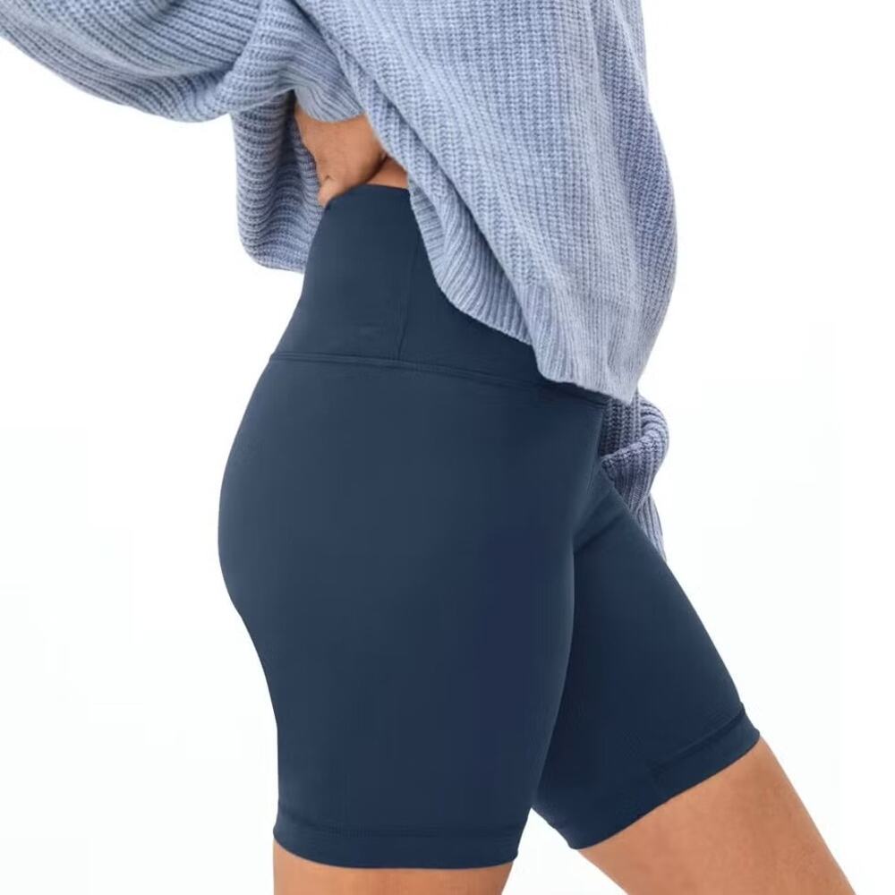 Everlane Bike Shorts XS Atlantic Navy Blue NWT